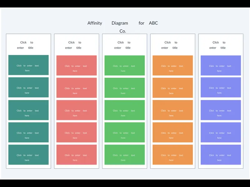 Snapshot of Affinity Diagram Example