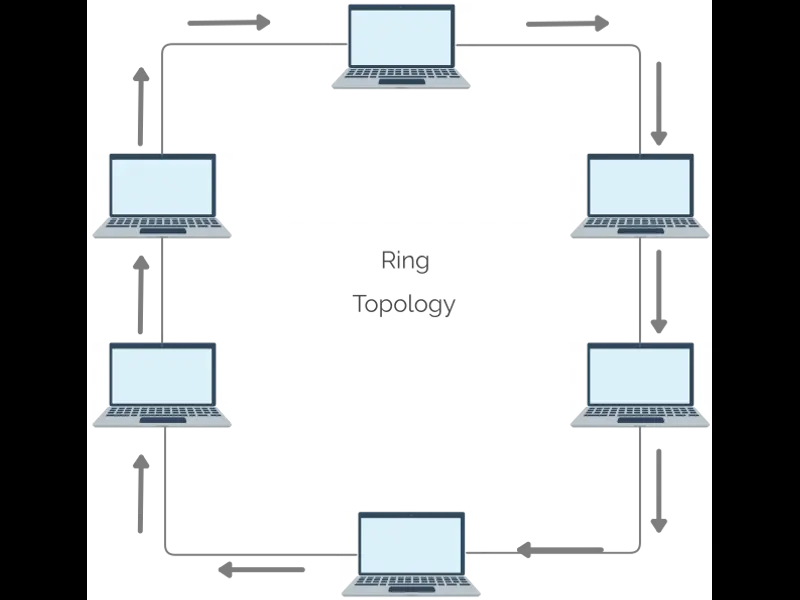 Snapshot of Basic Ring Network Topology Diagram