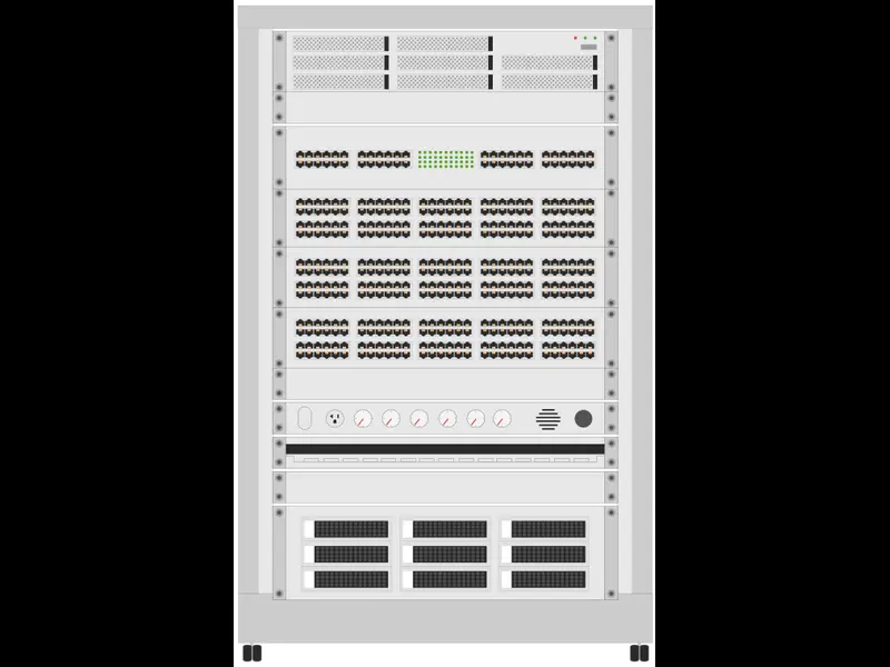 Snapshot of Server Rack Diagram Example