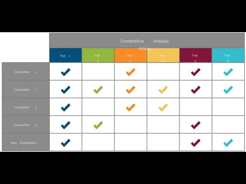 Snapshot of Competitive Analysis Matrix