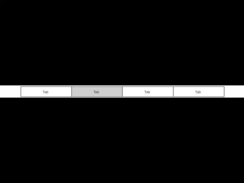 Snapshot of tabbed-navigation-panel