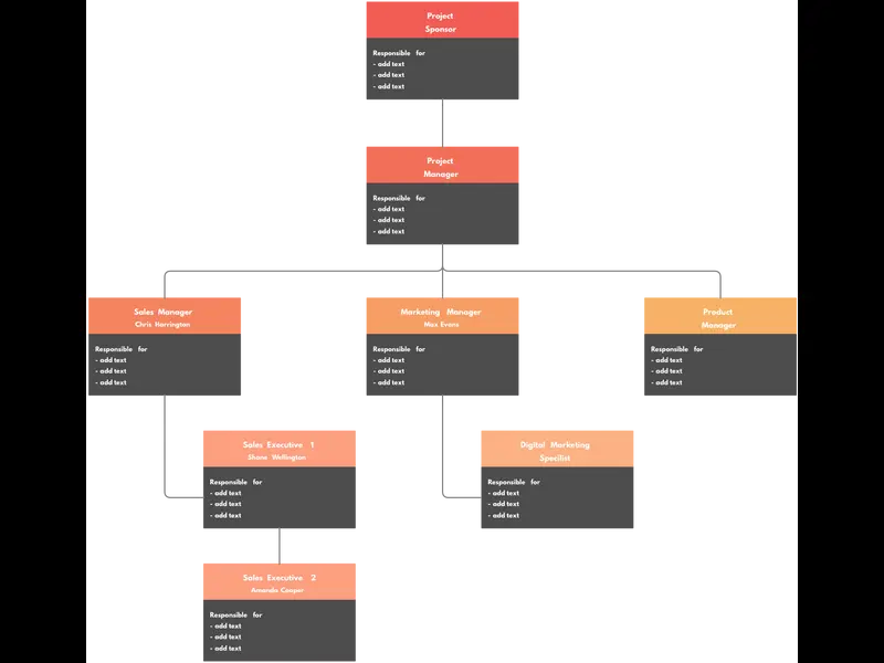 Snapshot of Project Organizational Chart