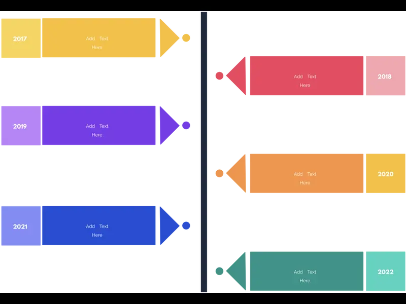 Snapshot of Vertical Timeline Template