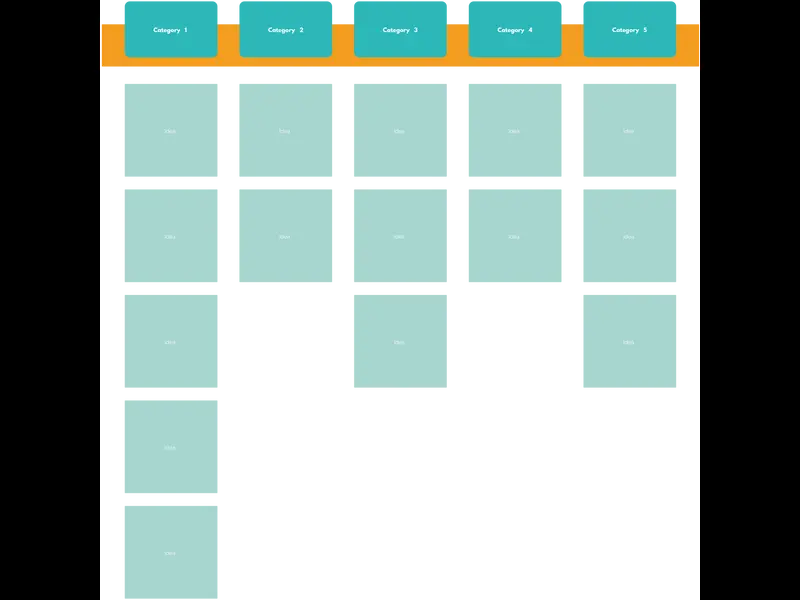 Snapshot of Affinity Diagram Template