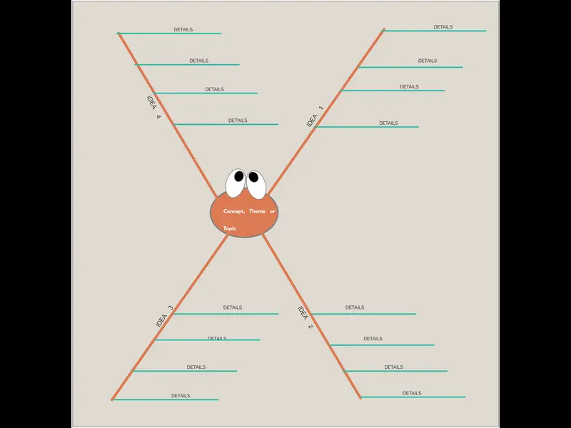 Snapshot of Blank Spider Diagram Template 1