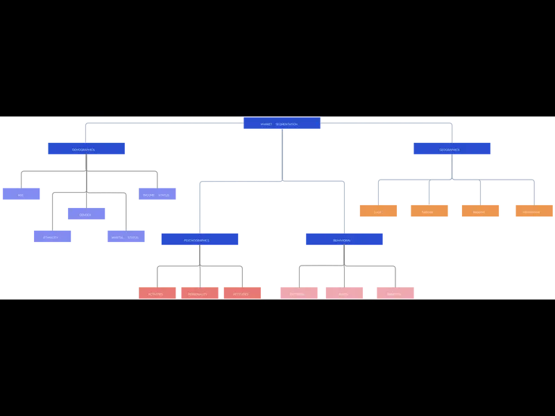 Snapshot of Market Segmentation Chart Template
