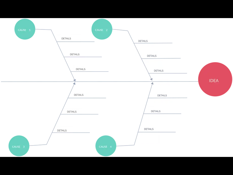 Snapshot of Cause and Effect Diagram for DMAIC