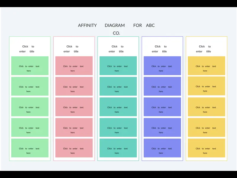 Snapshot of Affinity Diagram Example