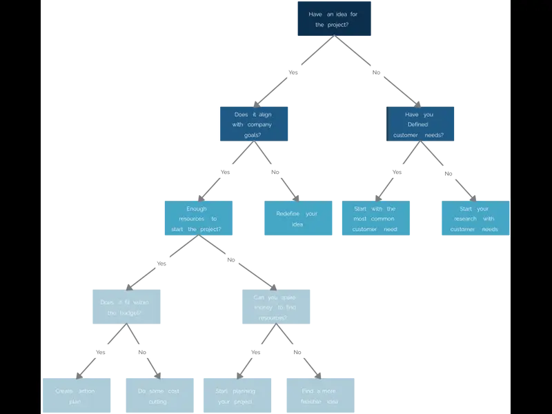 Snapshot of Project Development Decision Tree