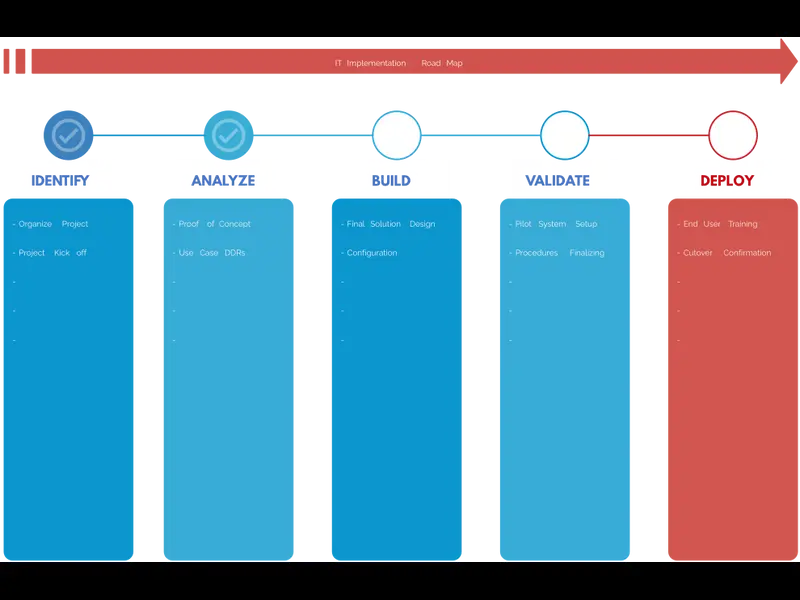 Snapshot of IT Implementation Roadmap