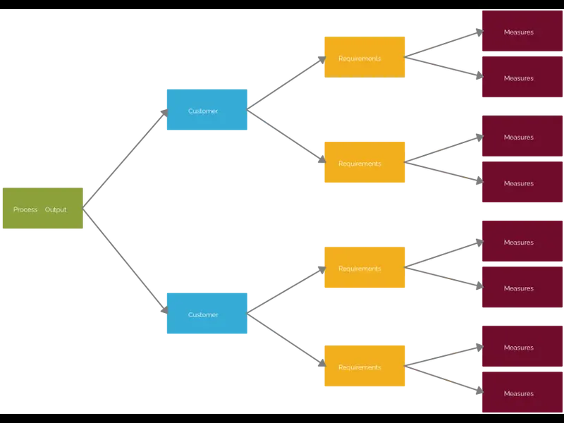 Snapshot of Requirements and Measures Tree