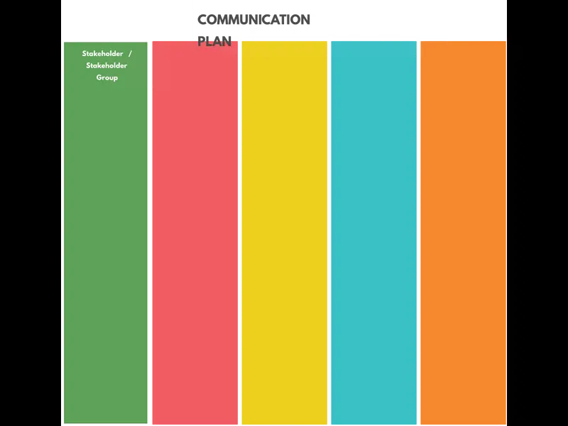 Snapshot of Communication Plan Template