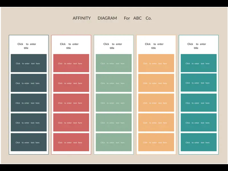 Snapshot of Affinity Diagram Example